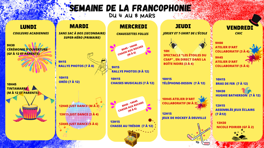 semaine de la francophonie 2